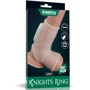 Насадка на пенис с вибрацией LoveToy Knights Ring Vibrating Drip With Scrotum Sleeve