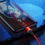 Кабель Baseus USB Cable to USB-C Halo Data 3A 1m Red (CATGH-B09): Длина 1 м