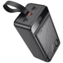Внешний аккумулятор Hoco Power Bank 60000mAh J123C Element 22.5W+PD20W Black: Емкость батареи, мАч 60000