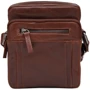 Мужская сумка через плечо Ricco Grande коричневая (1FSL-931-brown): Фактура Матовая, Зернистая