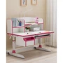 Парта GT Racer DS-1703 Pink: Особенности Регулировка угла наклона столешницы, Регулировка высоты