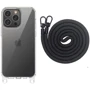 Чехол для iPhone Epic TPU Transparent with Straps Black for iPhone 13 Pro Max