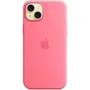 Чехол для iPhone Apple Silicone Case with MagSafe Pink (MWNE3) for iPhone 15 Plus: Материалы Силикон
