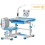 Комплект Evo-kids (стул+стол+полка+лампа) BD-04 B (XL) Teddy c лампой