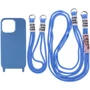 Чехол для iPhone TPU Case two straps California Cosmos Blue for iPhone 13 Pro