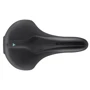 Седло Selle Royal SCIENTIA M3 Moderate, 3D skingel, обивка Black gummy/Black mokka, 289х178мм, 465г, рейлы сталь + Curva suspension, unisex, чёрное: Материал рейки Сталь