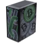 Корпус Vinga Pillar Black Bitcoin (01230011783): Материал передней панели пластик и сталь