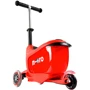 Самокат MICRO Mini2go Deluxe Plus – Красный (до 50 kg, до 20 kg с сидением, 3-х кол.) MMD032: Максимальная допустимая нагрузка, кг 50 / 20