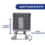 Ліжечко Chicco Next2Me Forever 3 в 1 чорне з сірим (79650.04): Матеріал пластик