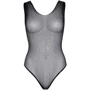 Боди в сеточку со стразами Leg Avenue OS Black