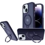 Чохол для iPhone Mobile Case Metal Buttons with MagSafe HQ Ring Dark Blue для iPhone 14 / 13