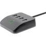 Адаптер HP Adapter USB to 4xUSB3.0 RGB Black (DHC-CT120): Цвет черный