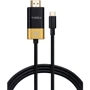 Кабель і перехідник Vinga USB-C to HDMI 1.5m v2.1 8K60Hz Gold plated (VCPVCCH2115)