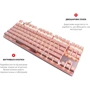 Клавиатура Motospeed GK82 Outemu Red USB/Wireless Pink (mtgk82pmr): Подключение беспроводное