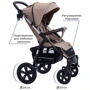 Прогулянковий візок Tilly Omega T-1611 Beige фото 7