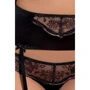 Сексуальный комплект Passion BRIDA SET WITH OPEN BRA black XXL/XXXL