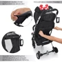 Прогулочная коляска Bambi Yoga II M 3910-3 Черно-красная: Материал колес полиуретан