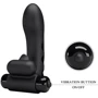 Клиторальный стимулятор на палец Pretty Love - Orlando Finger Black, BI-014836