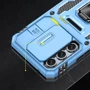 Чохол для телефона Mobile Case Camshield Army Ring Light Blue для Samsung A356 Galaxy A35 / A556 Galaxy A55: Матеріал TPU (термополиуретан) и поликарбонат