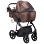Коляска 2 в 1 Bair Infinity кожа 100% BI-02-AMO bronze pearl (бронза перламутр) фото 8