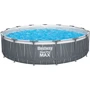 Бассейн Bestway 457-107 см (561GD) (фильтрующий насос, лестница, покрытие бассейна, светодиодная подсветка, ремонтная заплатка)