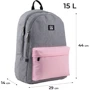 Рюкзак GoPack Education Teens 140L-1 серо-розовый (GO24-140L-1) фото 14