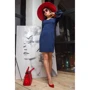 Платье FLFashion Моника УПМ 2963 50 синее повседневное до середины бедра: Длина рукава Длинный