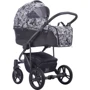 Детская коляска 2 в 1 Bebetto Bresso Flowers 01, Эко-кожа+ткань, графит рама (503.32.20.F01): Тип коляски Универсальная коляска (2-в-1)