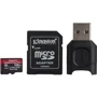 Карта памяти Kingston 128GB microSDXC Class 10 UHS-II U3 V90 A1 Canvas React Plus + SD adapter + USB reader (MLPMR2/128GB)