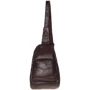 Мужская сумка-слинг Borsa Leather коричневая (K1029-brown)
