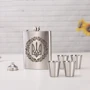 Набор фляга с рюмками BeriDari "Герб з вінком"