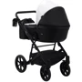 Коляска 2 в 1 Bair Kiwi кожа 100% BK-51/15 белый - черный фото 7