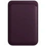 Чехол для iPhone Apple Leather Wallet with MagSafe Dark Cherry (MM0T3)