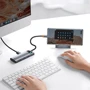 Адаптер Baseus Adapter USB-C to 2xUSB3.0+HDMI+USB-C+USB-C PD+ TF+SD Gray (WKWG020113): Додаткові роз'єми SD+TF Card, USB OTG, HDMI, USB-C