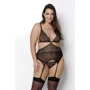 Корсет с пажами Passion Amberly Corset 6XL/7XL black