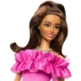 Кукла Barbie Fashionistas в розовом миниплатье с рюшами (HRH15): Особенности На шарнирах