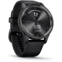 Смарт-годинник Garmin Vivomove Trend Slate Stainless Steel Bezel with Black Case and Silicone Band (010-02665-00): Фітнес-функції Секундомер, GPS-модуль, Альтиметр, Пульсоксиметр, Шагомер, Подсчет калорий, Пульсометр