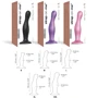 Фаллоимитатор Strap-On-Me Dildo Plug Curvy M Rose Dragee Metallic