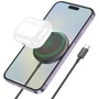 Зарядное устройство Hoco Wireless Charger CW52 Enjoy 15W Black for iPhone 16 I 15 I 14 I 13 I 12 series: Кабель в комплекте встроенный