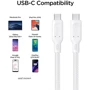 Кабель Spigen Cable USB-C to USB-C DuraSync 60W 1.5m White (000CA25703) фото 5