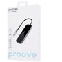 Адаптер Proove Adapter Shadow USB-C to 2xUSB3.0+2xUSB-C+HDMI Dark Gray (HBSW10221205): Колір серый