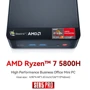 Персональный компьютер (ПК) Beelink SER5 Pro 16/500Gb, Ryzen 7 5800H, Windows 11 Pro (9Y.EU2890830A20): Объем накопителя 500 ГБ SSD