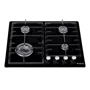 Варочная поверхность газовая Borgio 6942-15 FFD (Black Enamelled): Рабочая поверхность эмаль