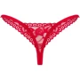 Кружевные стринги Obsessive Lacelove thong XS/S Red
