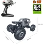 Автомобиль OFF-ROAD CRAWLER на р/у – Tiger (матовый серый, аккум. 4,8V, металл. корпус, 1:18) (SL-111RHMGR)