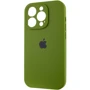 Чехол для iPhone Mobile Case Silicone Case Full Camera Protective Dark Olive for iPhone 15 Pro Max: Материалы Силикон