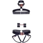 Комплект атласных ремней для бондажа Leg Avenue Satin elastic harness Set, One size, Black