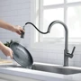 Смеситель для кухни Lefton Copper Kitchen Pull-Down Faucet with 3 Water Outlet Modes-KF2202 Grey: Материал Латунь
