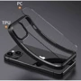 Чехол для iPhone Mobile Case TPU+PC Line Black for iPhone 15: Материалы поликарбонат и полиуретан