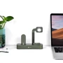 Док-станція COTEetCI Base29 3in1 Stand Green (CS7211-GR) for Apple iPhone, Apple Watch and Apple AirPods фото 3